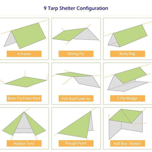 10' x 10' Waterproof Shelter Tarp