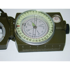 K4580 Military Lensatic and Prismatic Sighting Survival Emergency Compass with Pouch